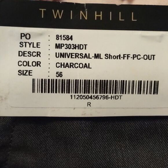 New TwinHill Men's Size 56 soft black‎ industrial shorts reflective stripe - Picture 4 of 6